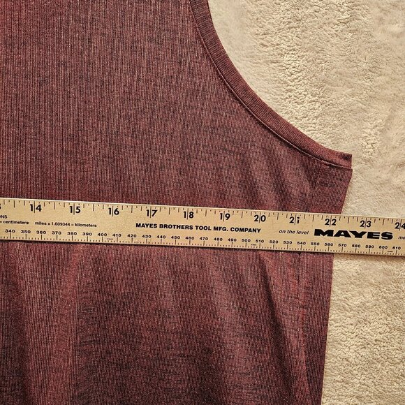 Susan Graver Cardigan tank set top Set Womens 1X Red Pocket Open Long Sleeve - Picture 9 of 14